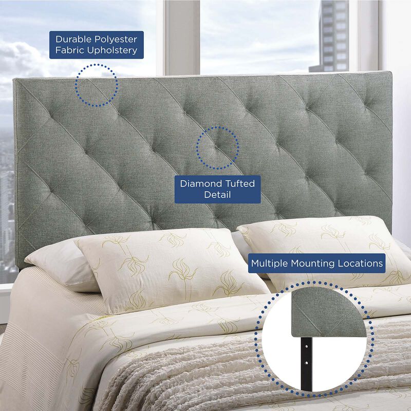 Modway - Theodore Queen Upholstered Fabric Headboard image number 2