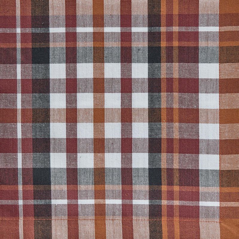 Split P Russett Plaid Striped Red Napkin Set Of 4 image number 2