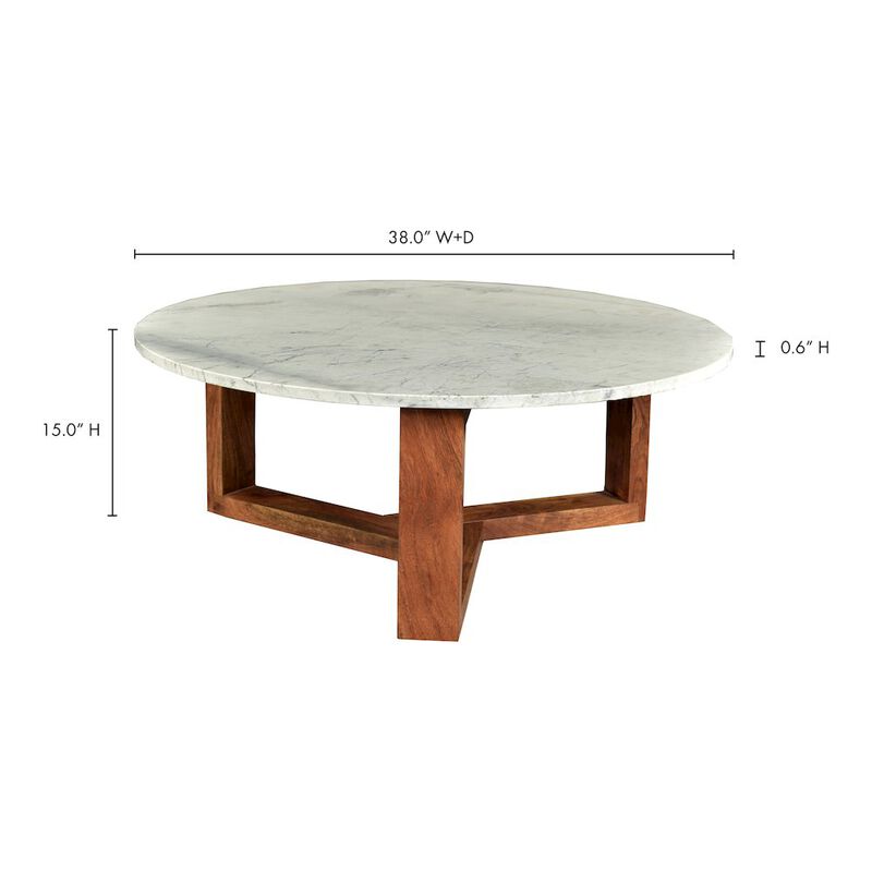 Moe's Home Collection Jinxx Coffee Table White