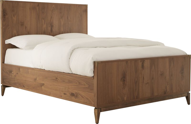 Adler Panel Bed in Natural Walnut