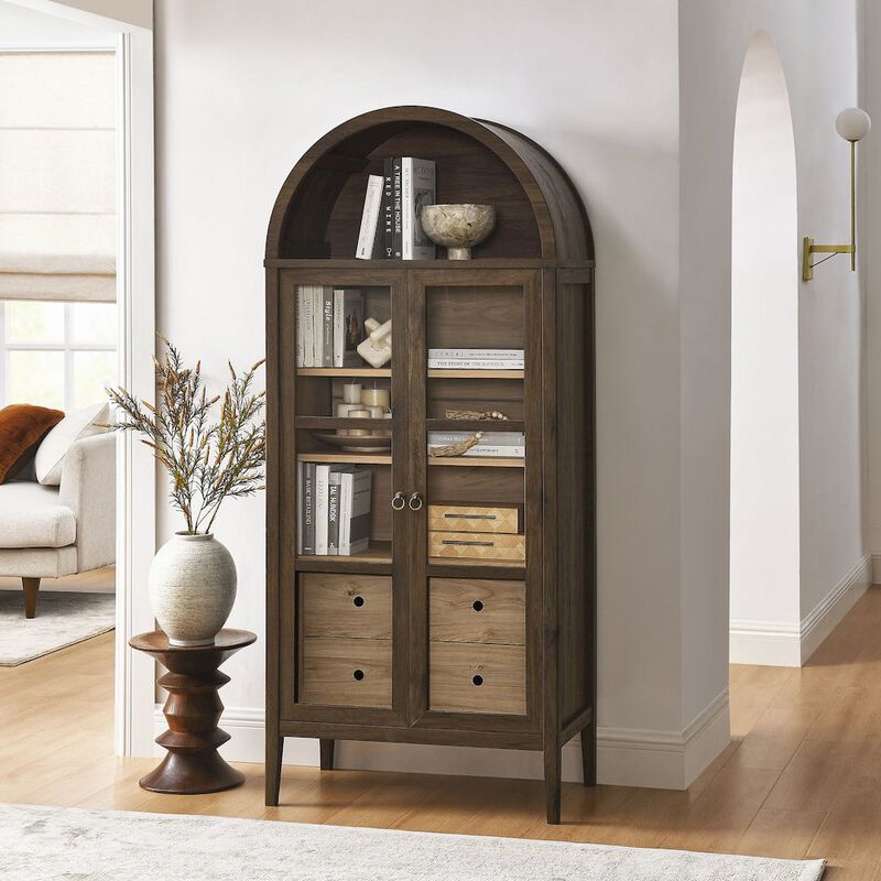 Modway Nolan Tall Arched Storage Display Cabinet