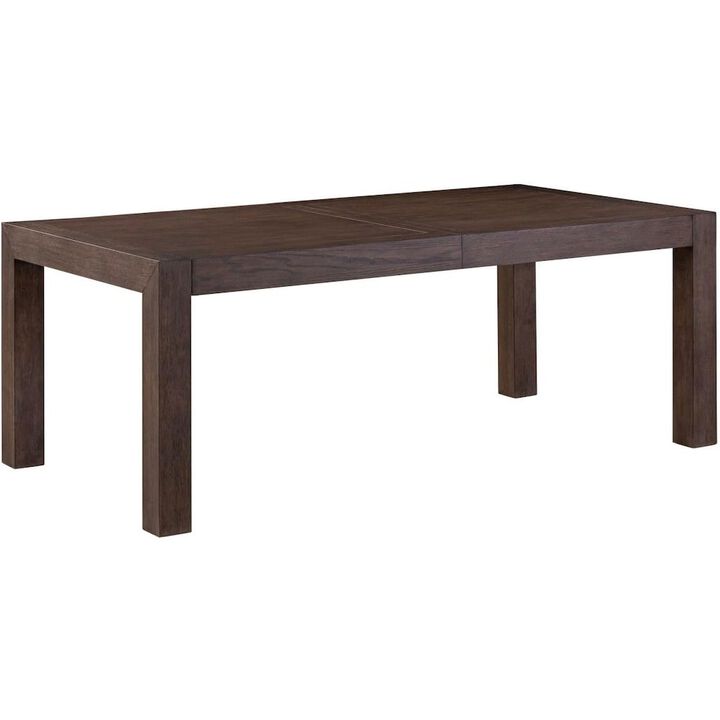 Liberty Furniture Rectangular Table for Dining Room with Self Storing Leaf - Satin Espresso Oak