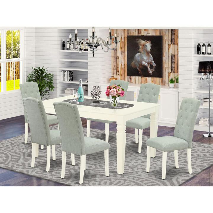 Dining Room Set Linen White