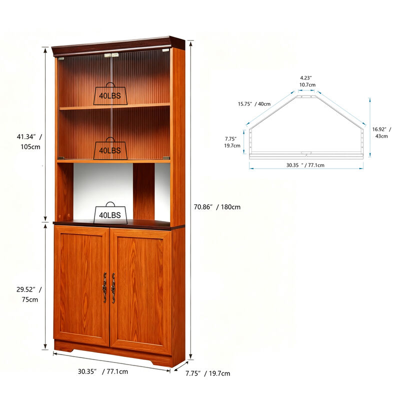 Fibner Wine RackDisplay Cabinet image number 4