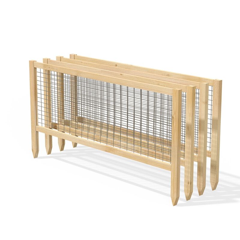 QuikFurn 4 Pack Cedar Garden Trellis Set - 45 x 23.5 inch Each