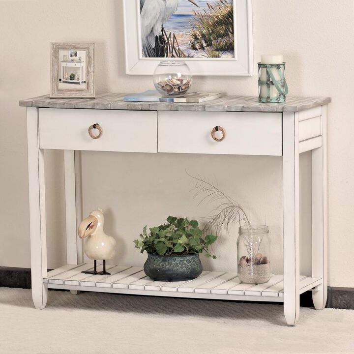 Sea Winds Coastal Furniture Picket Fence Console Table