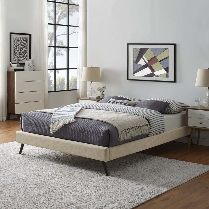 Modway - Loryn Full Fabric Bed Frame with Round Splayed Legs