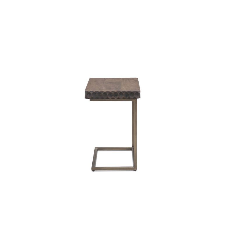 World Interiors Vallarta Side Table in Mango Wood with Two Tone Finish image number 4