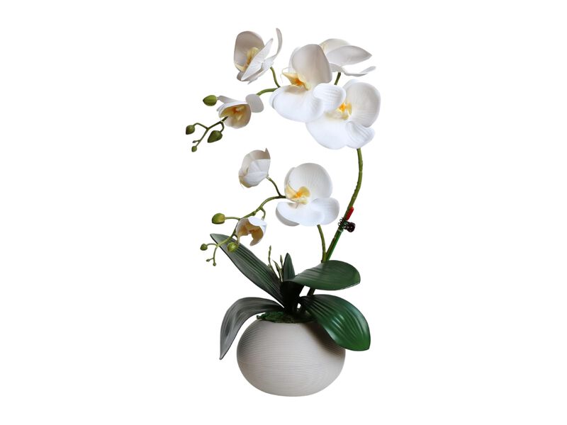 White Artificial Orchid Flowers Real Touch Vase Filler Tall image number 0