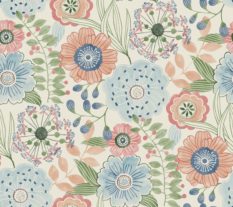 Artistic Bouquet Multicolor Wallpaper