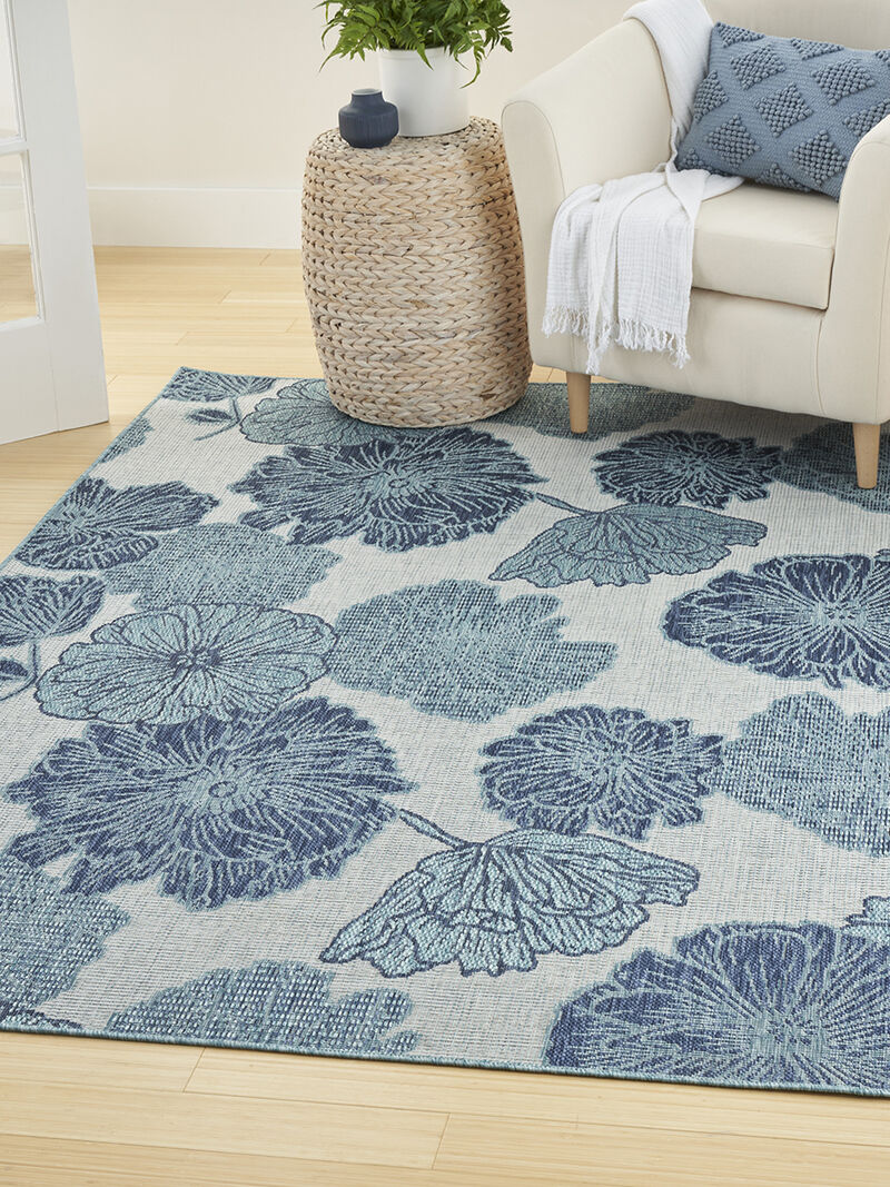 Garden Oasis GOA04 Blue 6' x 9' Rug