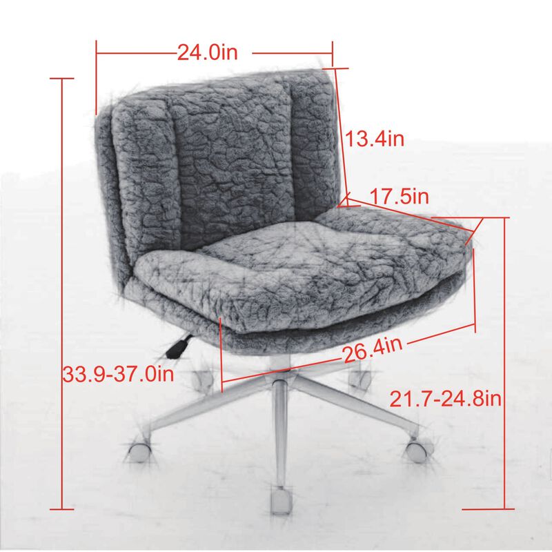 GOODSILO Spacious Ergonomic Swivel Office Chair with Double Cushion Comfort image number 2