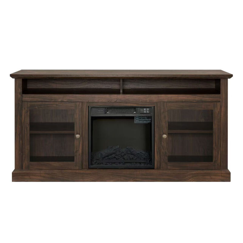 Mondawe Modern TV Media Console With 18 Inch Fireplace, Suitable For Shelving TVs Under 65 Inches image number 0