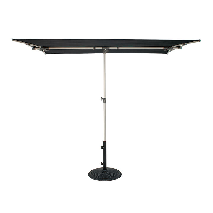 Mondawe 4.95FT x 6.93FT Rectangle Balcony Outdoor Patio Umbrella Aluminum Frame Market Umbrella