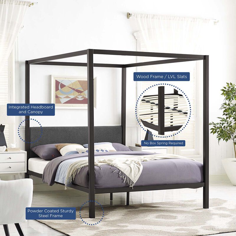 Modway - Raina Queen Canopy Bed Frame image number 6