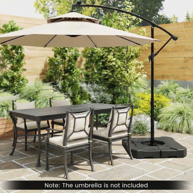 274 LBS Cantilever Patio Umbrella Base with Handles image number 2