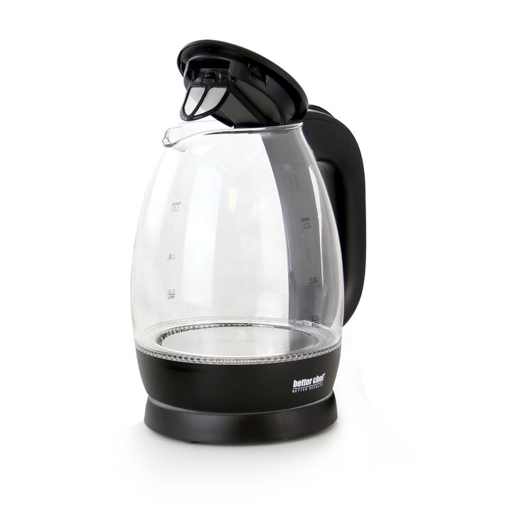 Better Chef 1.7L Cordless Electric Glass Tea Kettle