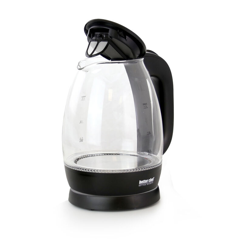 Better Chef 1.7L Cordless Electric Glass Tea Kettle