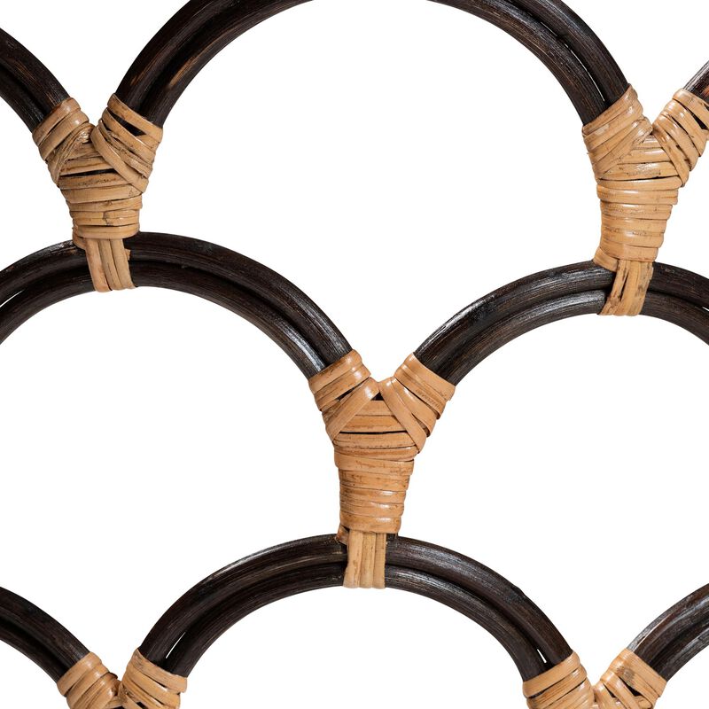 bali & pari Veneto Natural Rattan Counter Stool with Scalloped Back image number 6