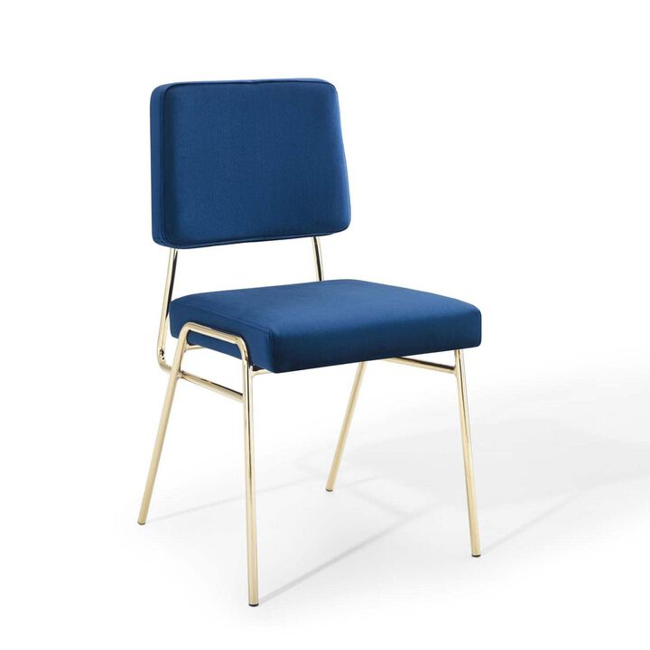 Modway Craft Dining Chair, Gold Navy
