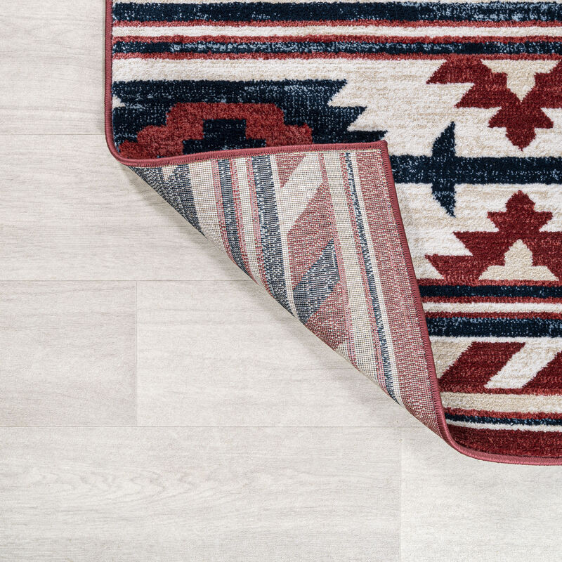 Serape Medallion Southwestern Area Rug