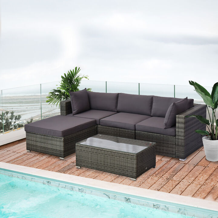 Weatherproof Patio Furniture Set &ndash; Elegant Outdoor Seating for Backyard, Poolside, or Deck