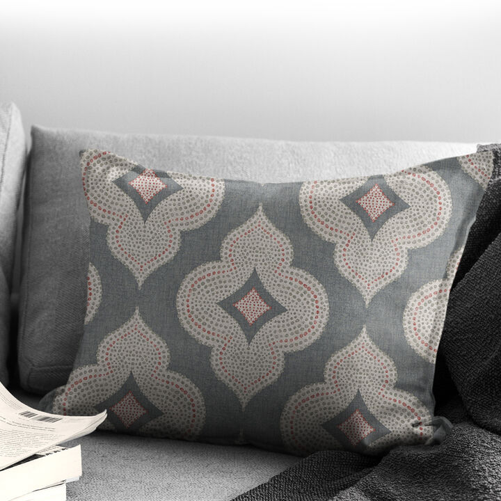 6ix Tailors Fine Linens Shiloh Cindersmoke Decorative Throw Pillows