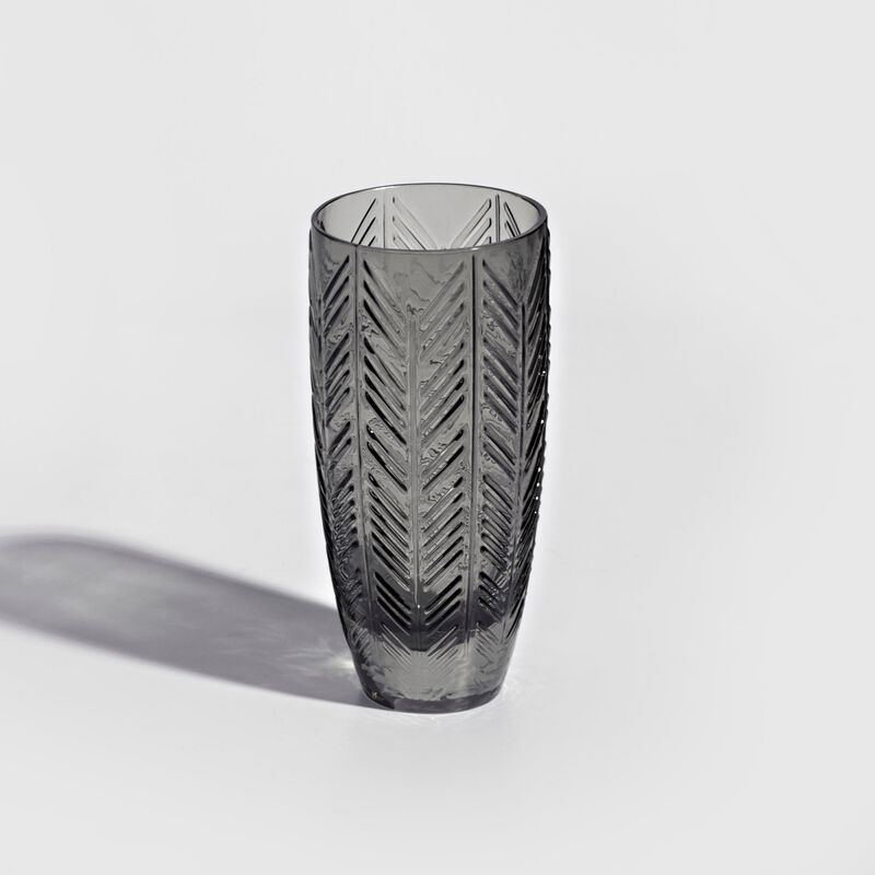 Champagne Glasses ZIG ZAG GLASS Grey Set of 6, diam. 2.56", H 5.51" image number 1