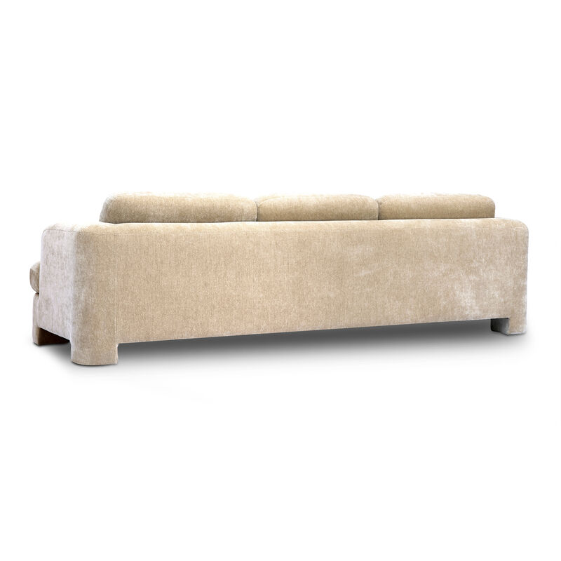 Halsey Brown Textured Fabric Sofa image number 3