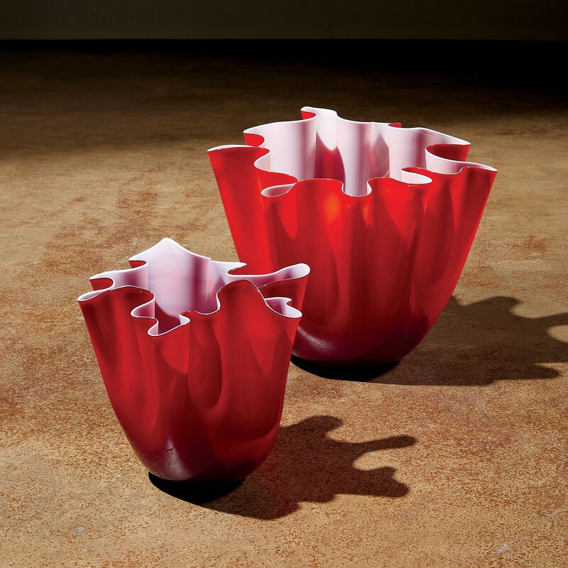 Handkerchief Small Red Vase