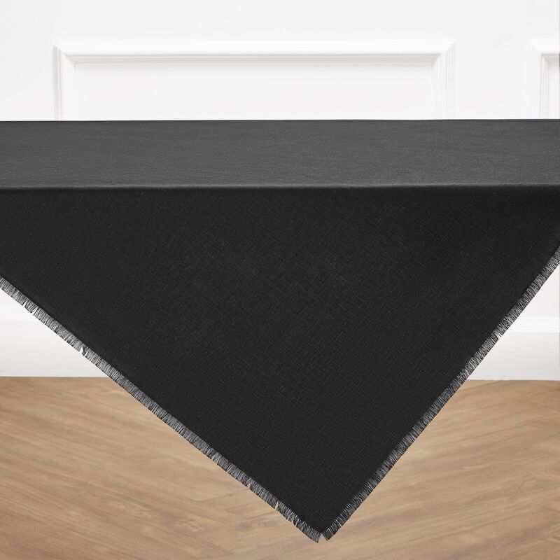 Solino Home 100% Pure Linen Table Throw - Fringe