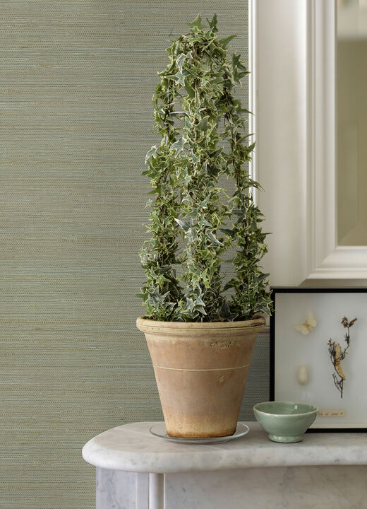 Battan Mint Jute Grasscloth Wallpaper (Set of 2)