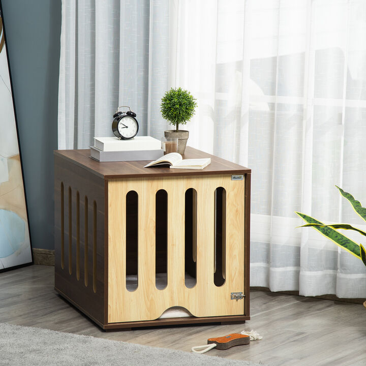 Streamdale Stylish Dog Crate End Table with Cushion