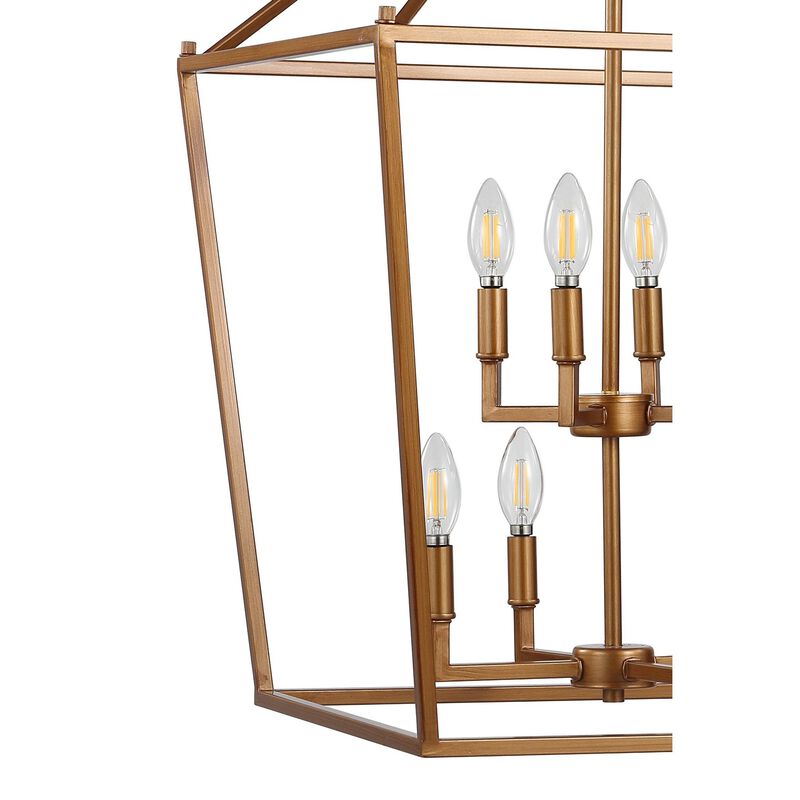 PagodaBulb Lantern Metal LED Pendant