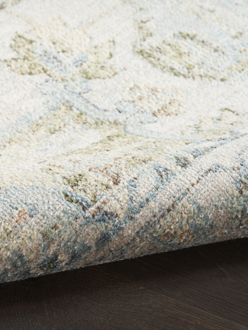 Astra Machine Washable ASW12 Blue/Green 3'3" x 5' Rug