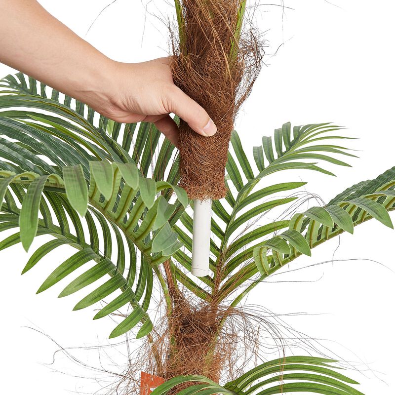 Set of 2 Faux Palm Tree Low-Maintenance Plant with Tilt Protection for Home and Office- image number 8