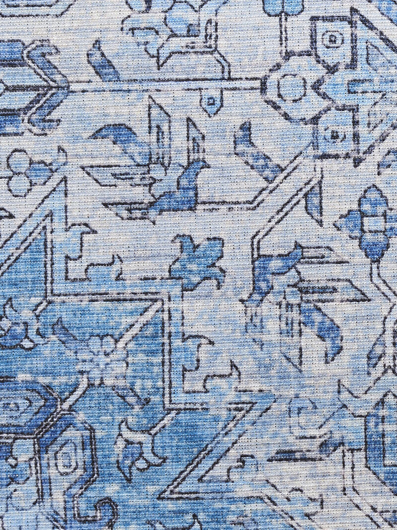 Nourison Washables NWB15 Blue 2'2" x 10' Rug image number 5