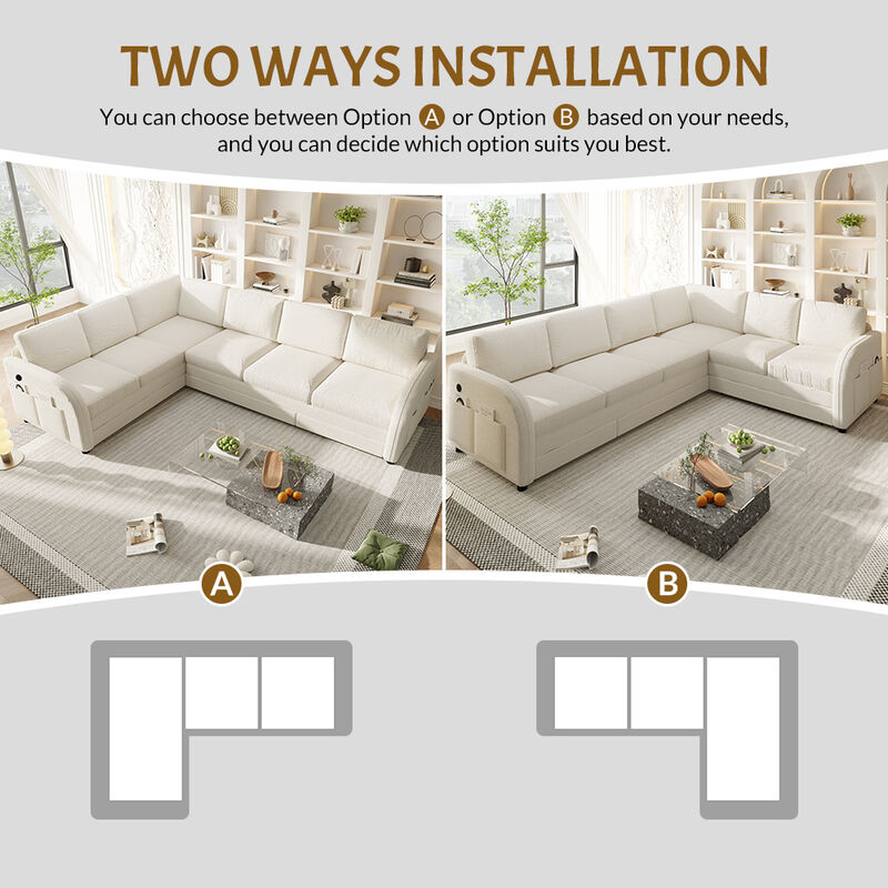 Lokweg 115.2" L-Shaped Sleeper Sofa image number 6