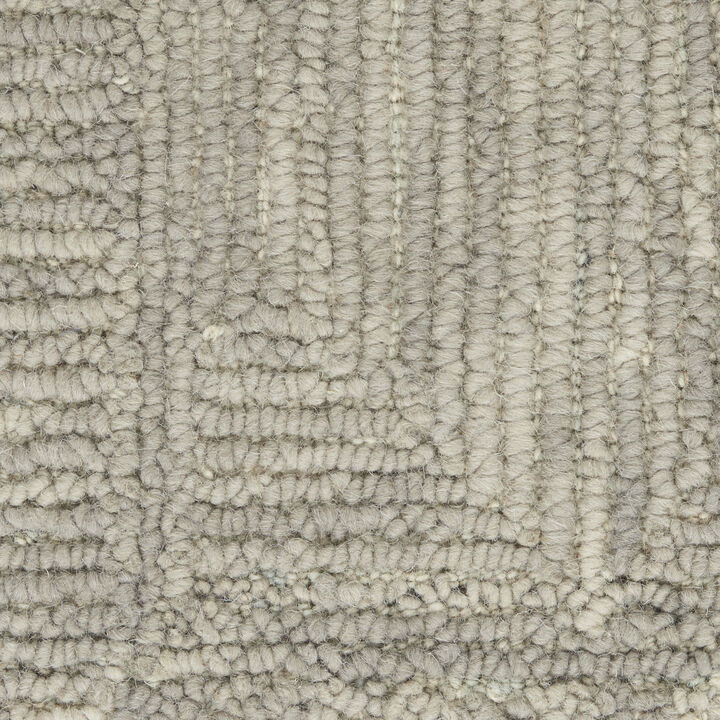 HomeRoots Wool Geometric Runner Rug