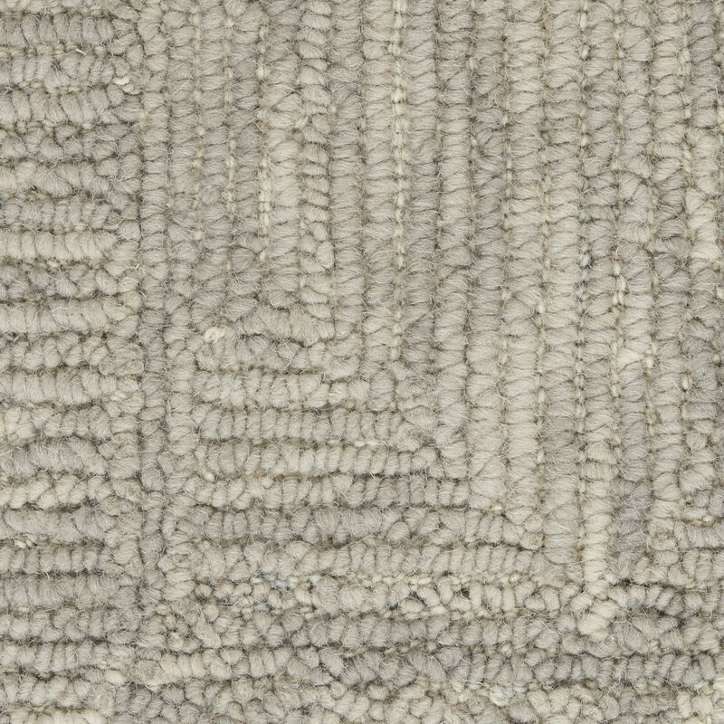 HomeRoots Wool Geometric Runner Rug image number 0