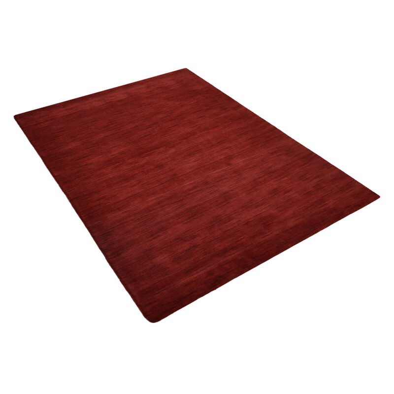 RUGSOTIC CARPETS HAND KNOTTED LOOM WOOL ECO-FRIENDLY AREA RUGS  - Rectangle, Solid Plain Design, High Pile Handmade Anti Skid Area Rugs for Living Room, Bed Room (L00999) image number 2