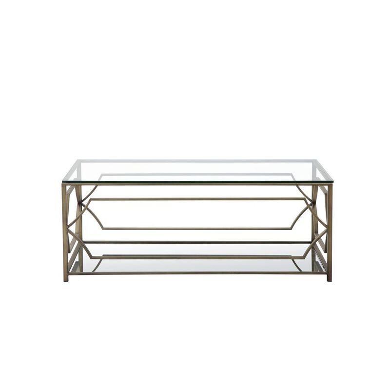 Bristol Rectangle Coffee Table Brass