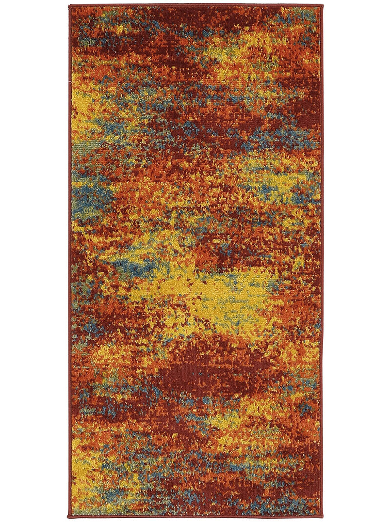 Nourison Essentials NRE06 Flame 2'2" x 7'6" Rug image number 0