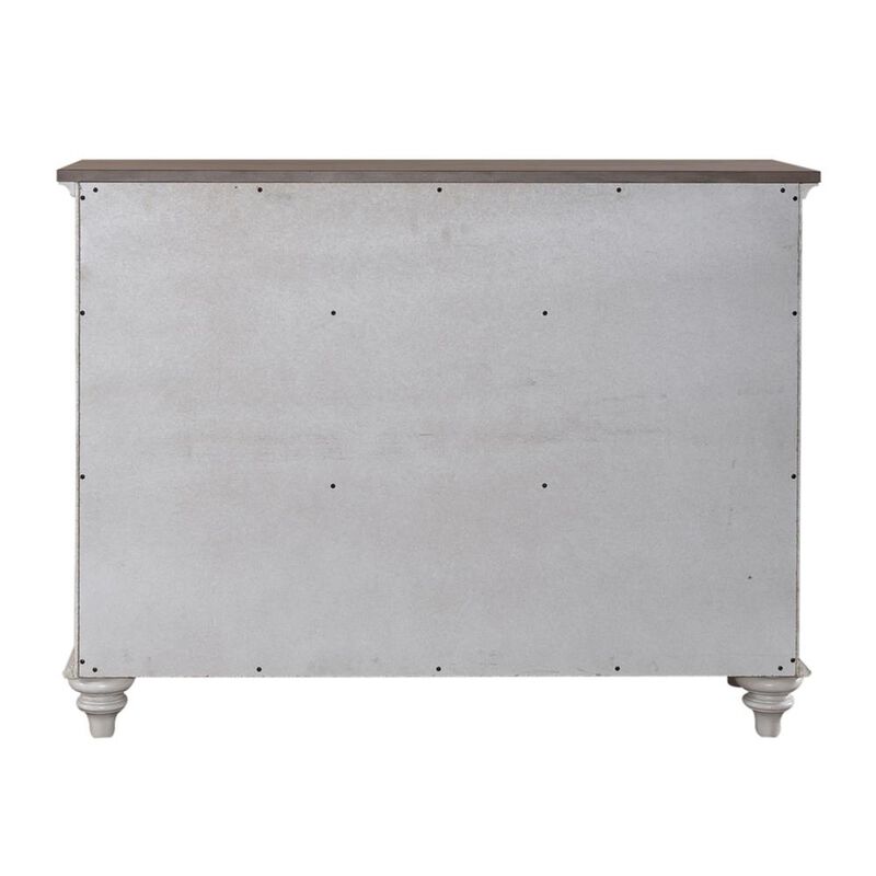 Liberty Furniture Ocean Isle Buffet in Antique White w/ Weathered Pine image number 4