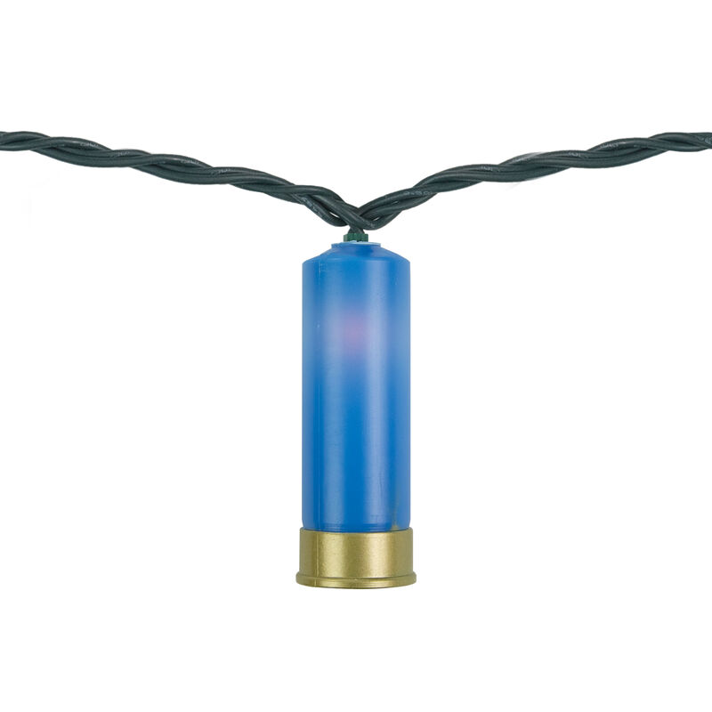 10ct Multi-Color Shotgun Shell Novelty Christmas Light Set  Clear Lights image number 7
