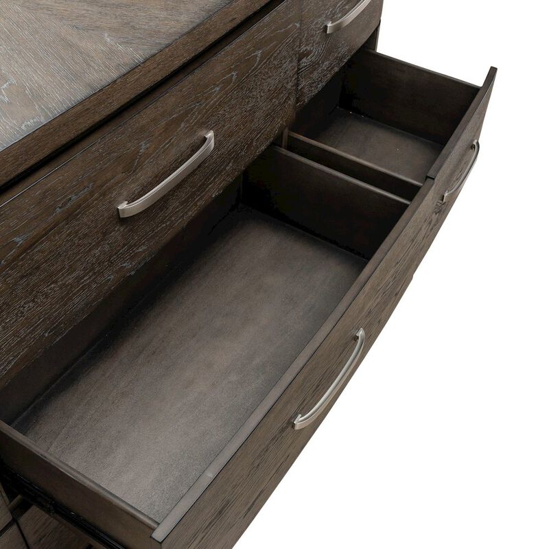 Liberty Furniture Cascade Falls Bedroom Dresser & Mirror  - Satin Espresso image number 9
