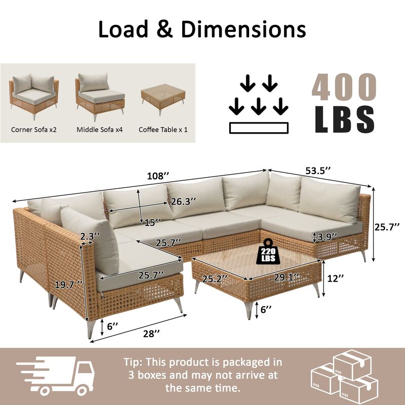 Podlak Wicker Patio Furniture Set image number 9