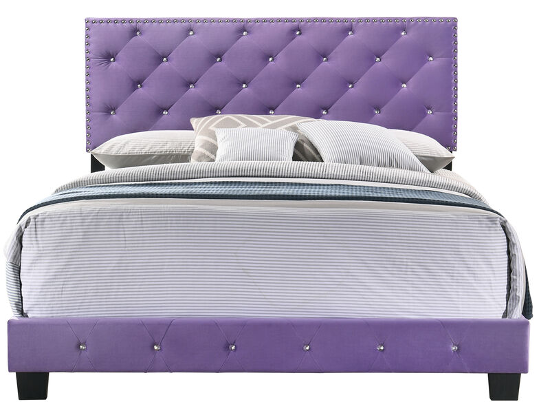 Suffolk Purple Queen Panel Bed image number 0