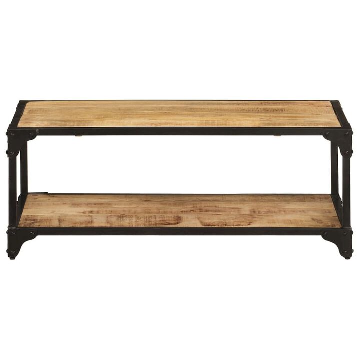 Coffee Table Natural Wood Solid Mango Wood Medium Coffee Table