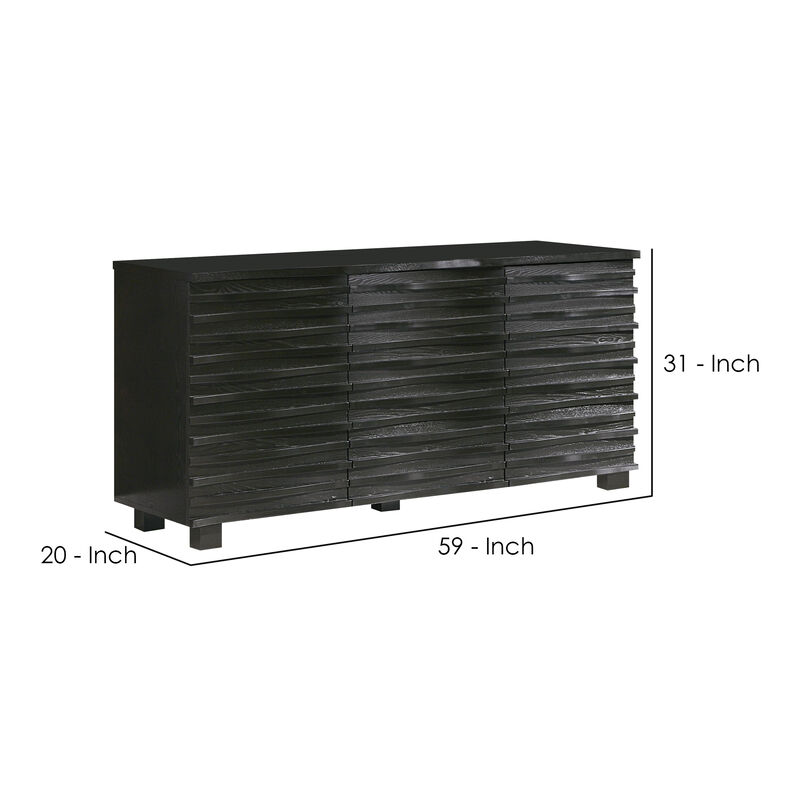 Wooden Server, Black